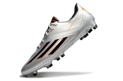 Adidas F50 Adizero FG Low-Tops Soccer Cleats - Silver/Black/Orange