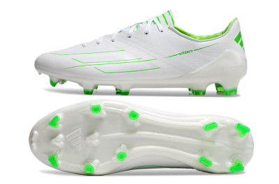 Adidas F50 Adizero FG Low-Tops Soccer Cleats - White/Green