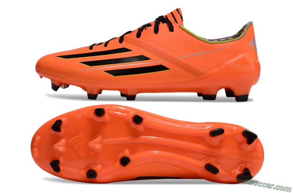 Adidas F50 Adizero FG Low-Tops Soccer Cleats - Red/Black/Yellow 1
