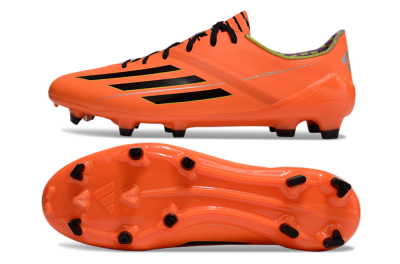 Adidas F50 Adizero FG Low-Tops Soccer Cleats - Red/Black/Yellow