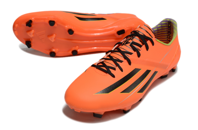 Adidas F50 Adizero FG Low-Tops Soccer Cleats - Red/Black/Yellow