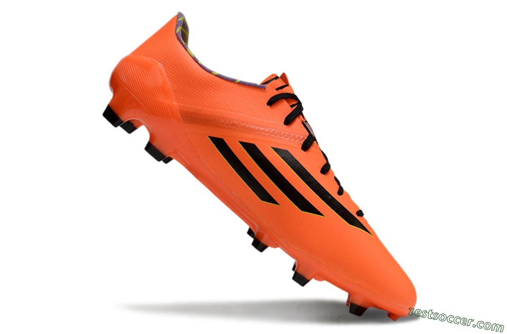 Adidas F50 Adizero FG Low-Tops Soccer Cleats - Red/Black/Yellow 4
