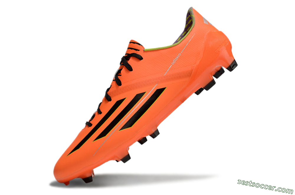 Adidas F50 Adizero FG Low-Tops Soccer Cleats - Red/Black/Yellow 5