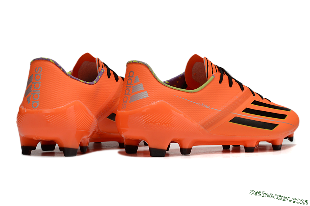 Adidas F50 Adizero FG Low-Tops Soccer Cleats - Red/Black/Yellow 6