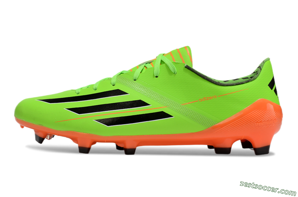 Adidas F50 Adizero FG Low-Tops Soccer Cleats - Yellow/Black/Red 2