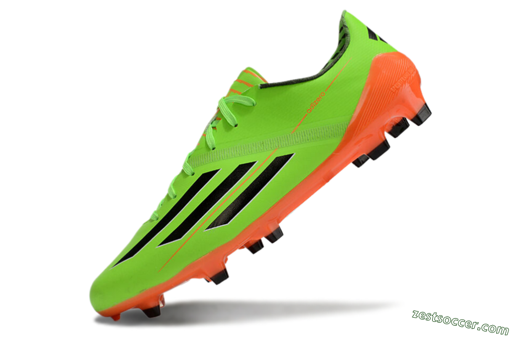 Adidas F50 Adizero FG Low-Tops Soccer Cleats - Yellow/Black/Red 5