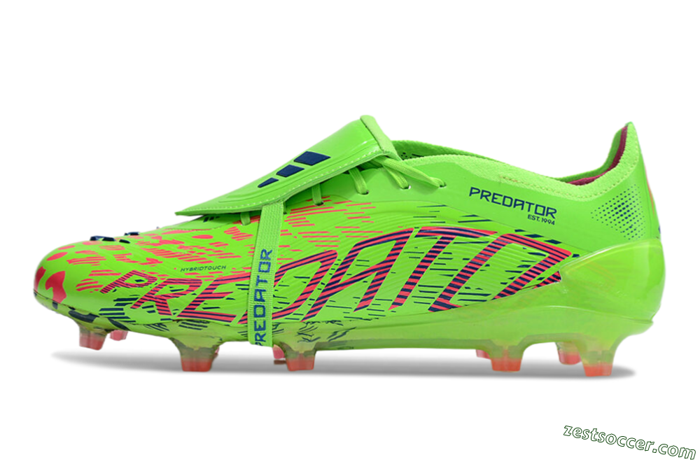 Adidas Predator Elite Foldover Tongue FG Low-Tops Soccer Cleats - Yellow/Blue/Purple 2