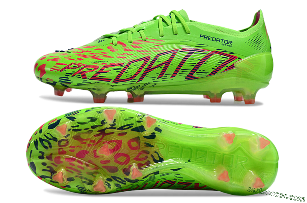 Adidas Predator Elite 24 FG Low-Tops Soccer Cleats - Yellow/Blue/Purple 1