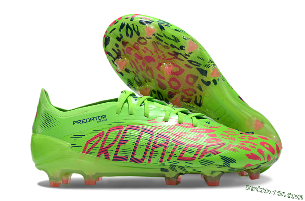 Adidas Predator Elite 24 FG Low-Tops Soccer Cleats - Yellow/Blue/Purple 0