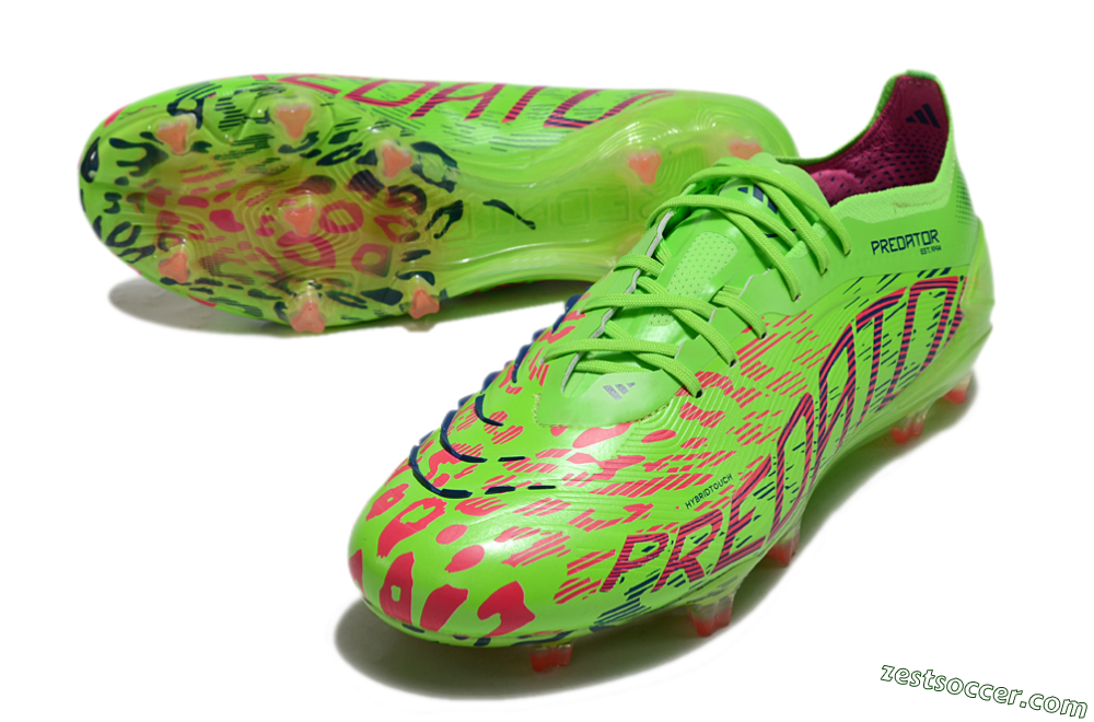Adidas Predator Elite 24 FG Low-Tops Soccer Cleats - Yellow/Blue/Purple 3