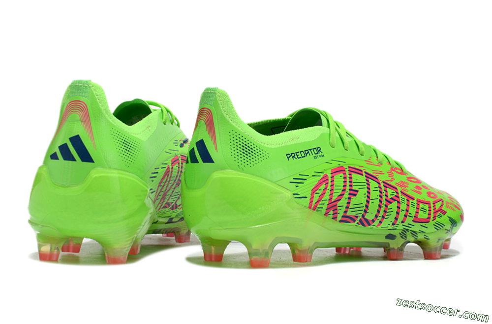 Adidas Predator Elite 24 FG Low-Tops Soccer Cleats - Yellow/Blue/Purple 6