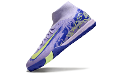 Nike Air Zoom Mercurial Superfly 10 Elite TF High-Tops Soccer Shoes - Purple/Yellow/White
