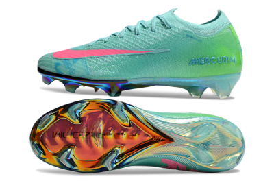 Nike Air Zoom Mercurial Vapor 16 Elite FG Low-Tops Soccer Cleats - Jade/Pink/Yellow