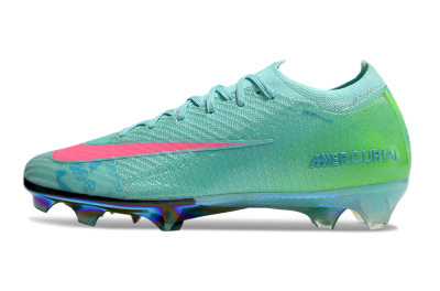 Nike Air Zoom Mercurial Vapor 16 Elite FG Low-Tops Soccer Cleats - Jade/Pink/Yellow