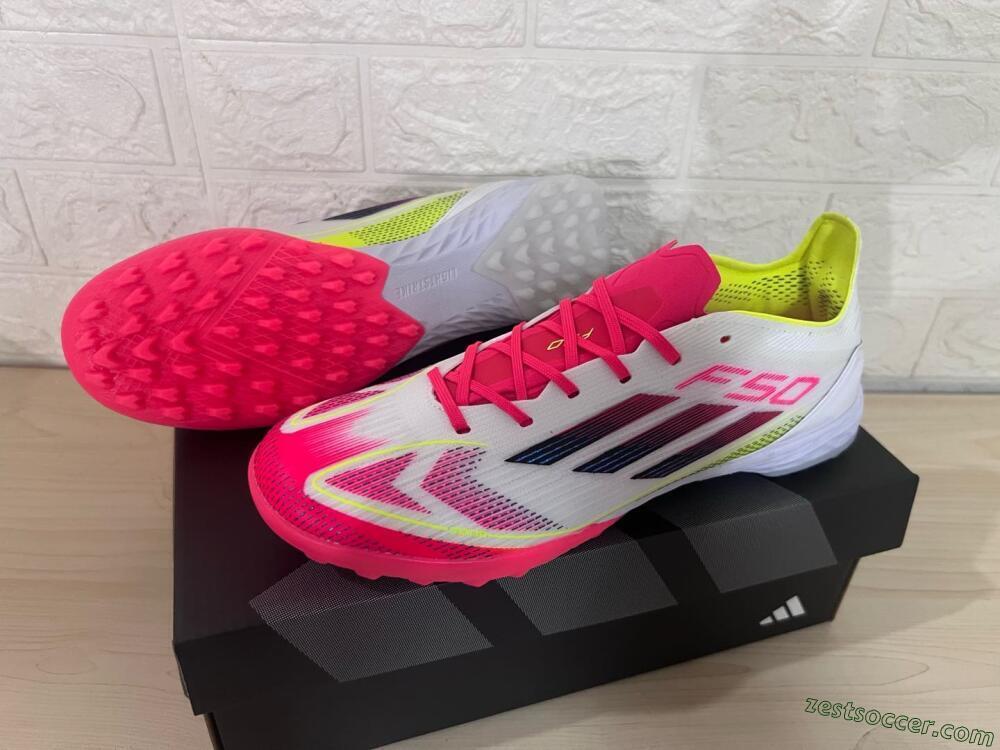 Adidas F50 Elite TF Low-Tops Soccer Shoes - White/Red/Yellow