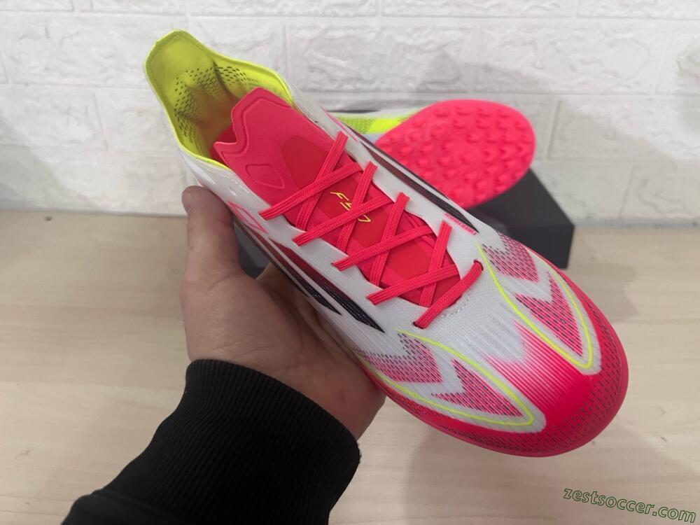 Adidas F50 Elite TF Low-Tops Soccer Shoes - White/Red/Yellow