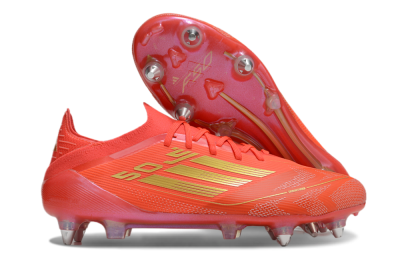 Adidas F50 Elite SG Low-Tops Soccer Cleats - Red/Gold