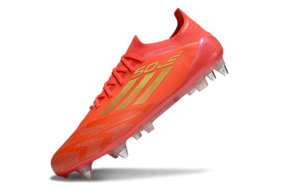 Adidas F50 Elite SG Low-Tops Soccer Cleats - Red/Gold