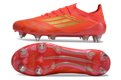 Adidas F50 Elite SG Low-Tops Soccer Cleats - Red/Gold