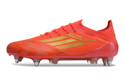 Adidas F50 Elite SG Low-Tops Soccer Cleats - Red/Gold