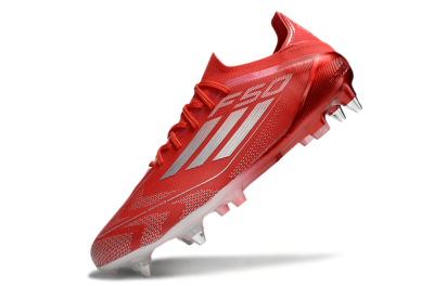 Adidas F50 Elite SG Low-Tops Soccer Cleats - Red/Silver