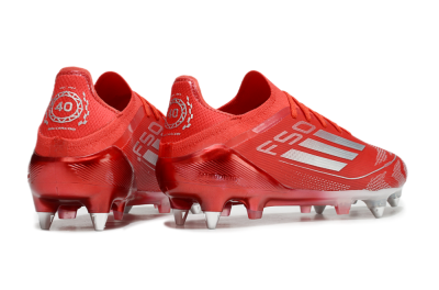 Adidas F50 Elite SG Low-Tops Soccer Cleats - Red/Silver