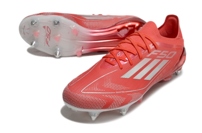 Adidas F50 Elite SG Low-Tops Soccer Cleats - Red/Silver