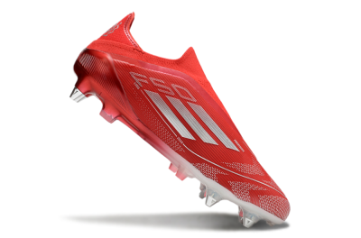 Adidas F50 Elite Laceless SG Low-Tops Soccer Cleats - Red/Silver