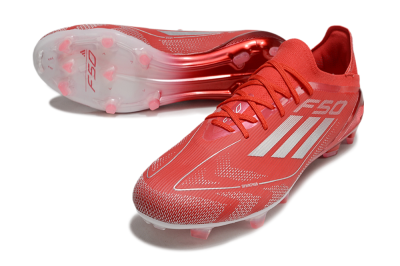 Adidas F50 Elite FG Low-Tops Soccer Cleats - Red/Silver