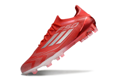 Adidas F50 Elite FG Low-Tops Soccer Cleats - Red/Silver