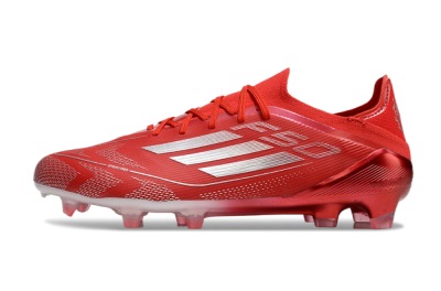 Adidas F50 Elite FG Low-Tops Soccer Cleats - Red/Silver