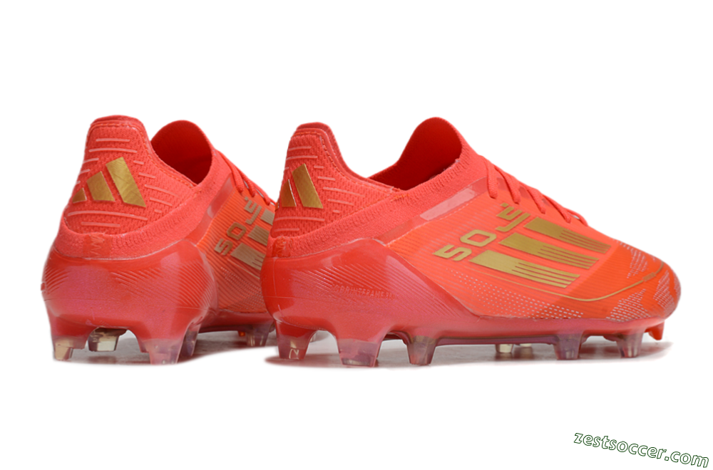 Adidas F50 Elite FG Low-Tops Soccer Cleats - Red/Gold 6