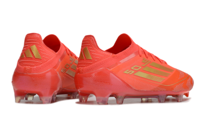 Adidas F50 Elite FG Low-Tops Soccer Cleats - Red/Gold