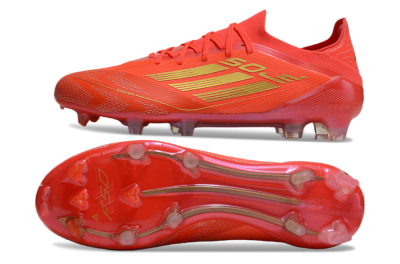 Adidas F50 Elite FG Low-Tops Soccer Cleats - Red/Gold