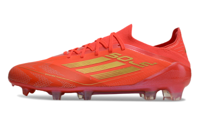 Adidas F50 Elite FG Low-Tops Soccer Cleats - Red/Gold