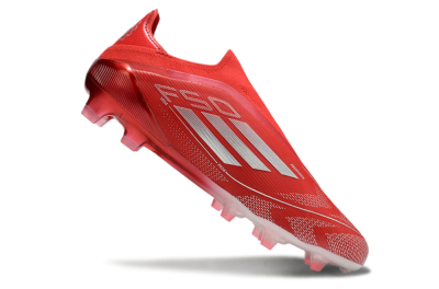 Adidas F50 Elite Laceless FG Low-Tops Soccer Cleats - Red/Silver