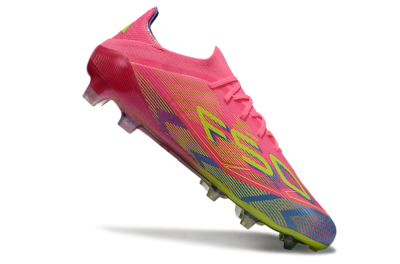 Adidas F50 Elite FG Low-Tops Soccer Cleats - Pink/Blue/Yellow
