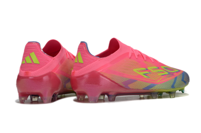 Adidas F50 Elite FG Low-Tops Soccer Cleats - Pink/Blue/Yellow
