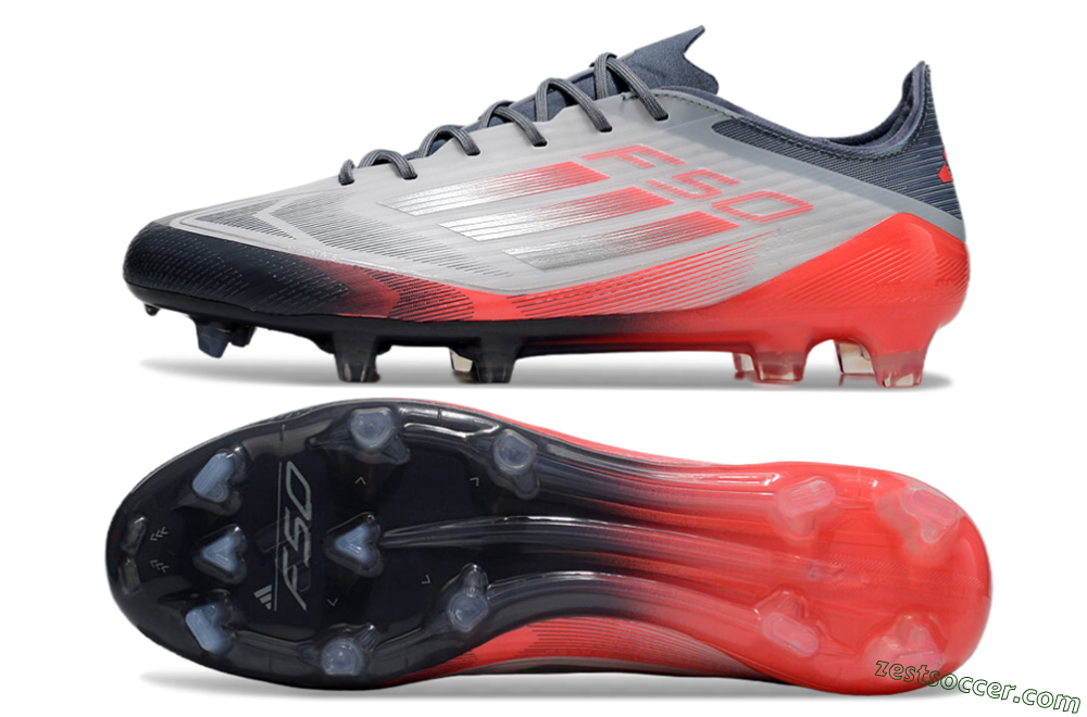 Adidas F50 Elite FG Low-Tops Soccer Cleats - Silver/White/Pink 1