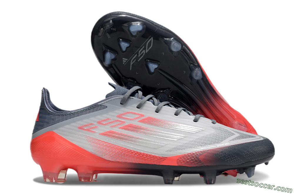 Adidas F50 Elite FG Low-Tops Soccer Cleats - Silver/White/Pink 0