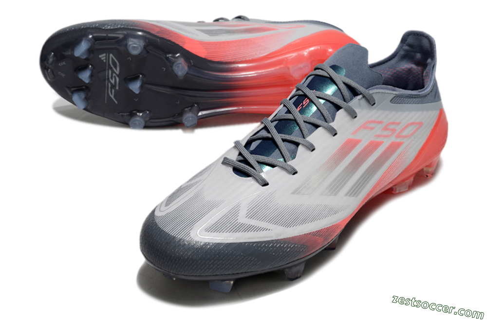 Adidas F50 Elite FG Low-Tops Soccer Cleats - Silver/White/Pink 3