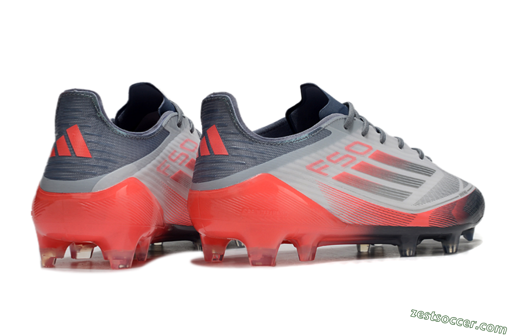 Adidas F50 Elite FG Low-Tops Soccer Cleats - Silver/White/Pink 5