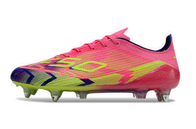 Adidas F50 Elite SG Low-Tops Soccer Cleats - Pink/Blue/Yellow