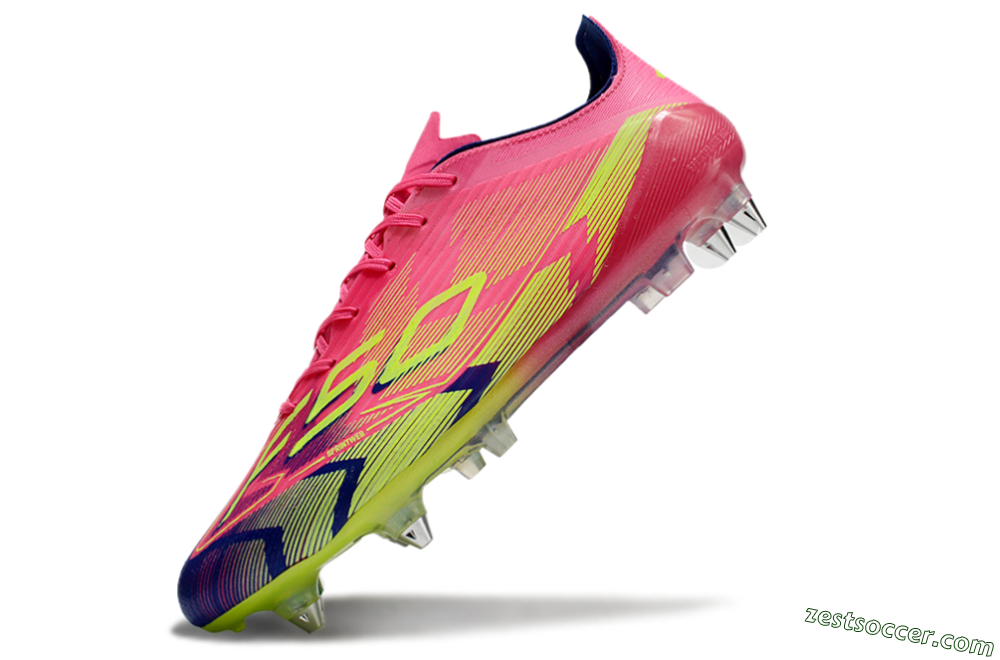 Adidas F50 Elite SG Low-Tops Soccer Cleats - Pink/Blue/Yellow 5
