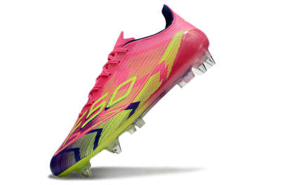 Adidas F50 Elite SG Low-Tops Soccer Cleats - Pink/Blue/Yellow