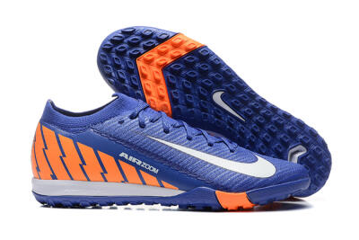 Nike Air Zoom Mercurial Vapor 16 Elite TF Low-Tops Soccer Shoes - Blue/White/Orange