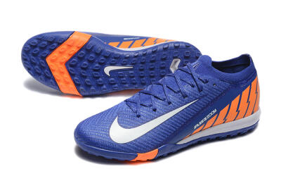 Nike Air Zoom Mercurial Vapor 16 Elite TF Low-Tops Soccer Shoes - Blue/White/Orange