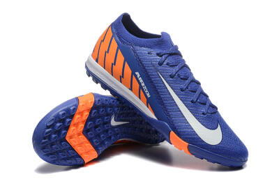 Nike Air Zoom Mercurial Vapor 16 Elite TF Low-Tops Soccer Shoes - Blue/White/Orange