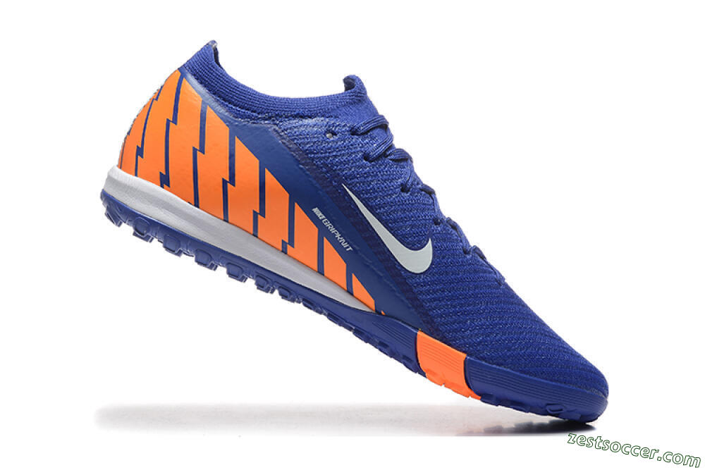 Nike Air Zoom Mercurial Vapor 16 Elite TF Low-Tops Soccer Shoes - Blue/White/Orange 7
