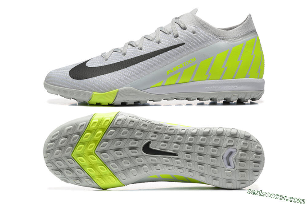 Nike Air Zoom Mercurial Vapor 16 Elite TF Low-Tops Soccer Shoes - Grey/Yellow/Silver 1